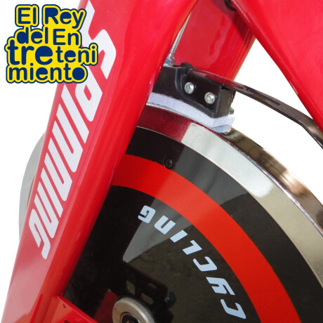 Bicicleta Spinning Profesional Regulable Pulsómetro Rojo