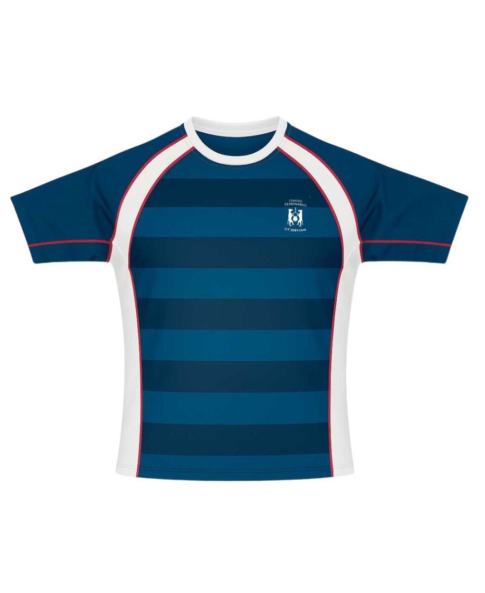 T-shirt Rugby Secundaria Colegio Seminario - Azul/Blanco 