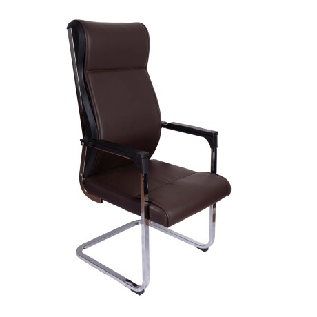 SILLA DE OFICINA VISITA MALLA MARRON TERRA