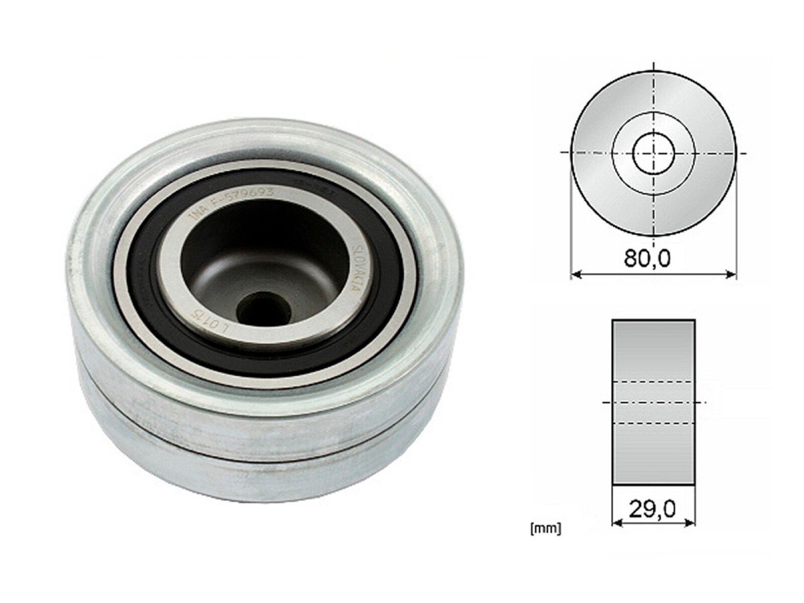 Tensor Guia Correa Dist. Audi A3, Volks Polo/Golf/Suran 96-14 