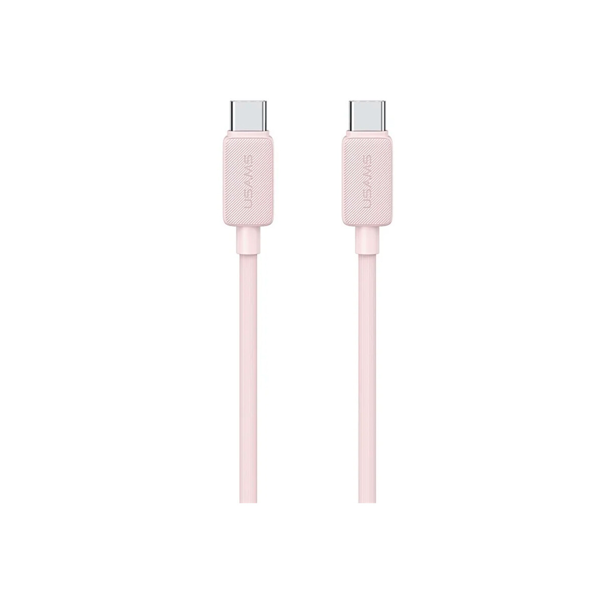 Cable Usams Tipo-C a Tipo-C 60W 3 metros color rosa 