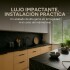 Placa PVC Símil Mármol 2,44x1,22m 3mm Resistente Pack x20 Mármol Negro