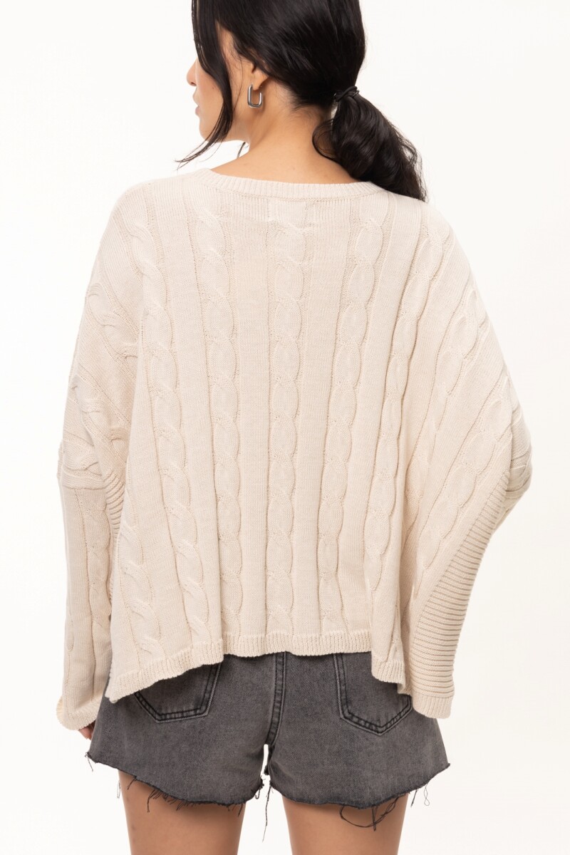 Sweater Oceano Crop Crudo