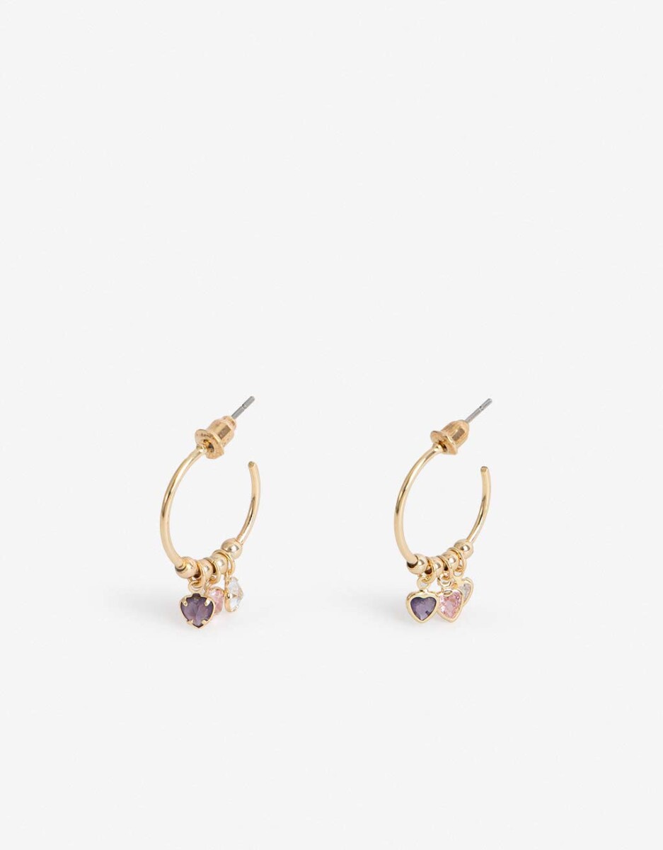 Aros Corazón Cubic Zirconia 