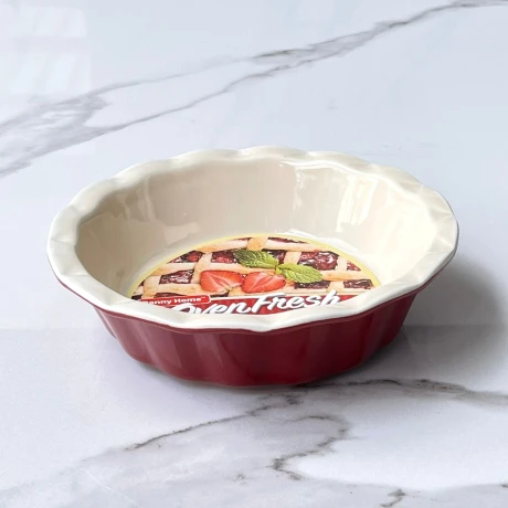 Fuente Cerámica Horno Bicolor Redonda Ø17cm x 4cm Fuente Cerámica Horno Bicolor Redonda Ø17cm x 4cm