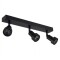 AASO Lámpara Niza Triple Orientable Negra