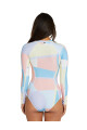 Lycra Bahia Front Zip Surfsuit Sundae · Manga Larga