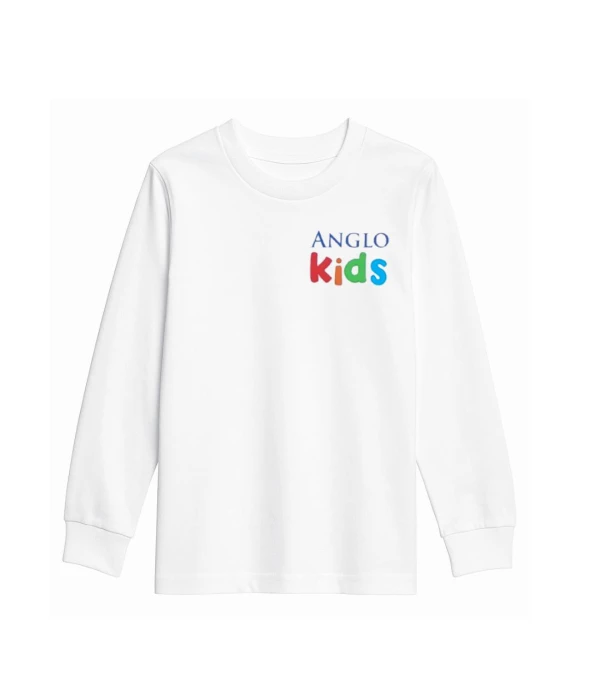 Tshirt Inicial Manga Larga The Anglo School Blanco