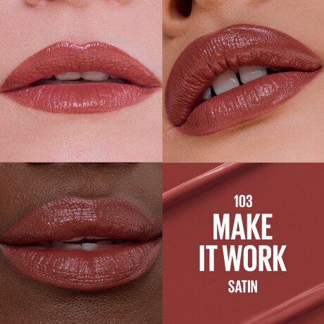 Labial Maybelline Slip On Serum Lipstick Mate N°103 Make It Work Labial Maybelline Slip On Serum Lipstick Mate N°103 Make It Work