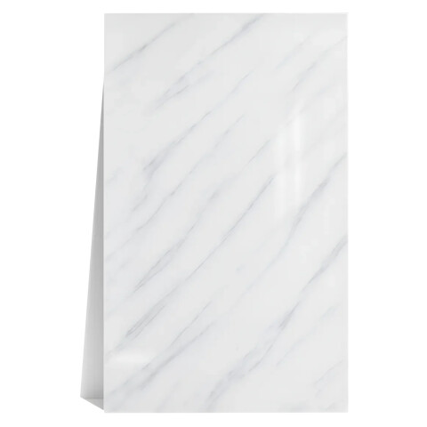 Pack x5 Placa PVC Símil Mármol 2,44x1,22m 3mm Resistente Variante Blanco Veteado