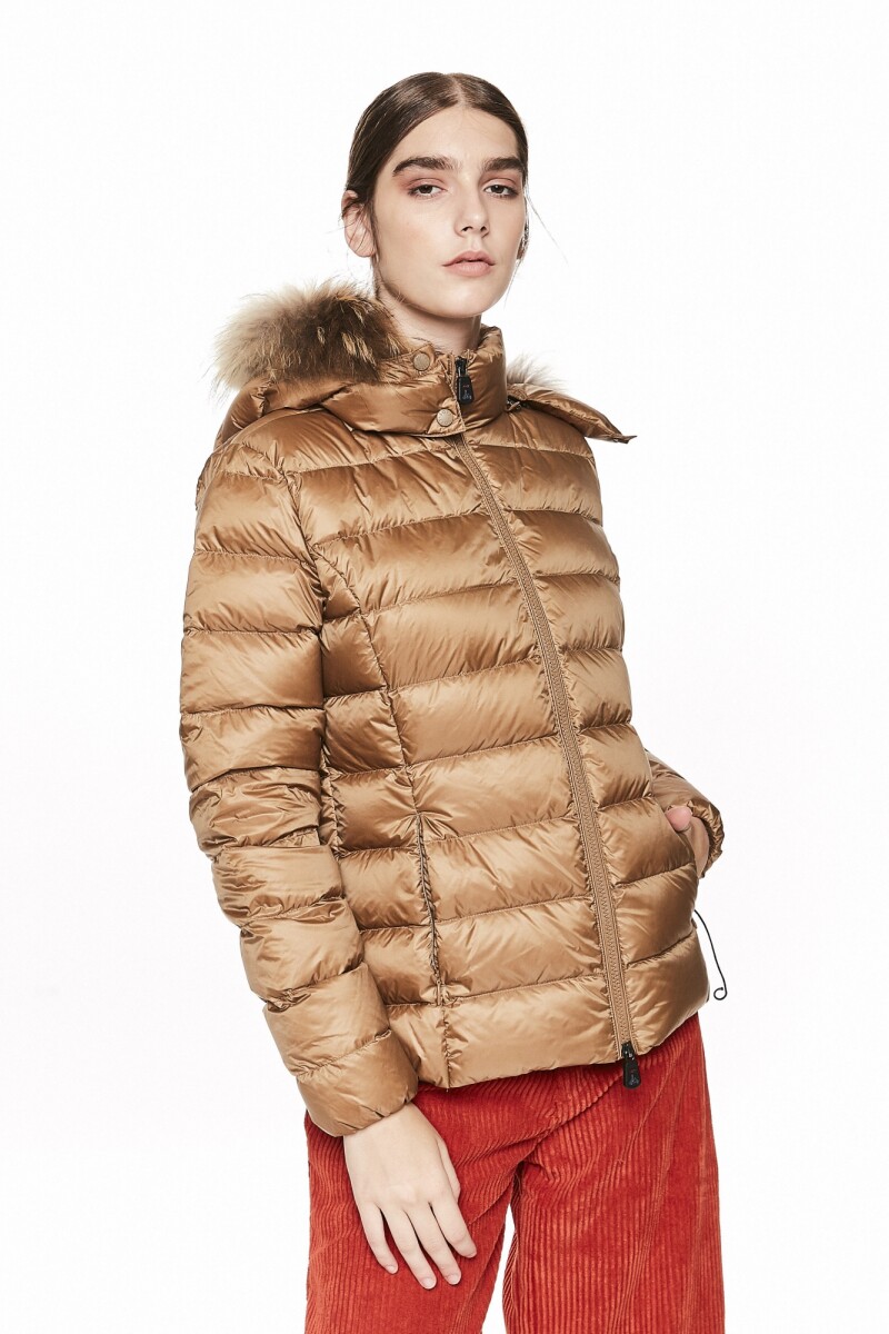 LUXE LS HOOD AND FUR Camel