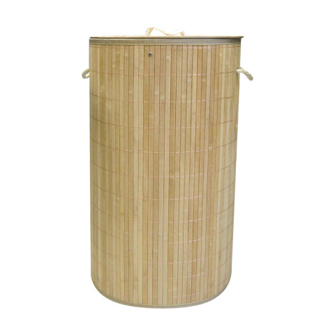 Canasto Bambú Redondo para Ropa Home Class 36 x 60 cm U