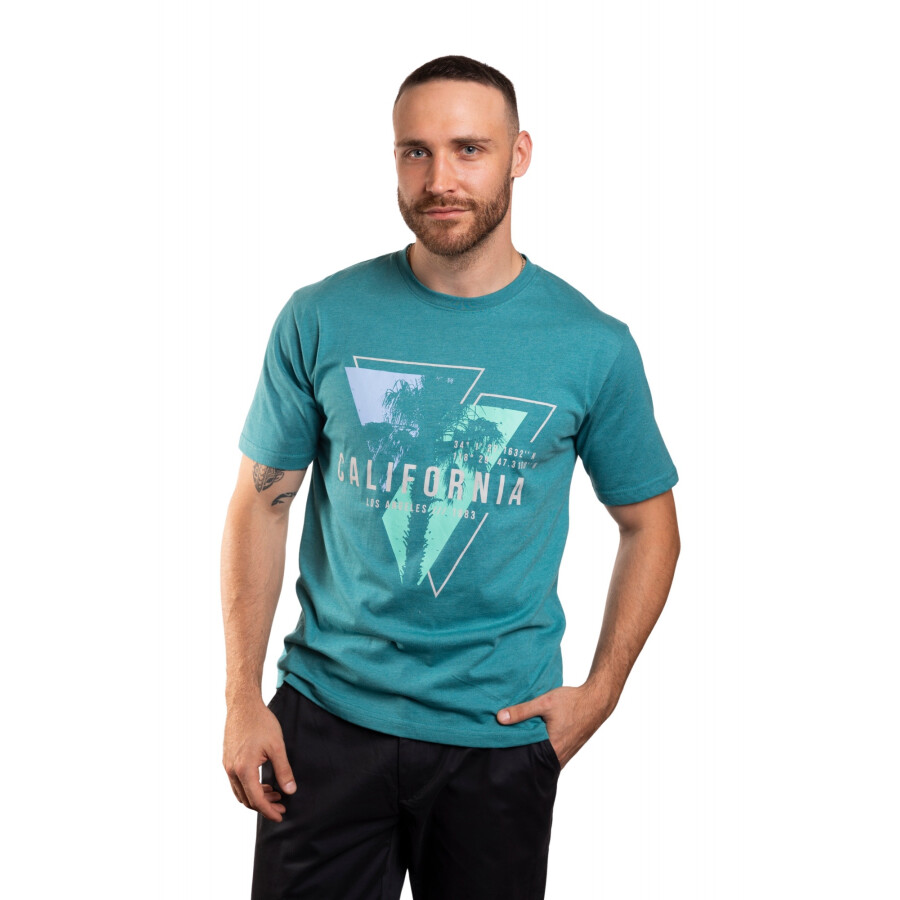 SNAKE T-SHIRT PRINT PETROLEUM