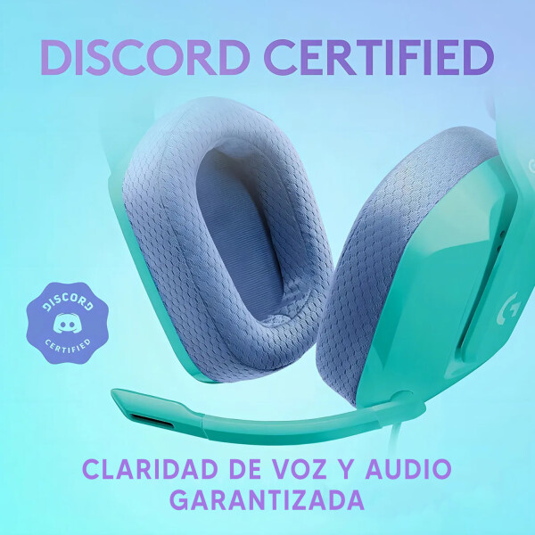 Vincha Gamer Logitech G335 3.5mm Micrófono Cable VERDE