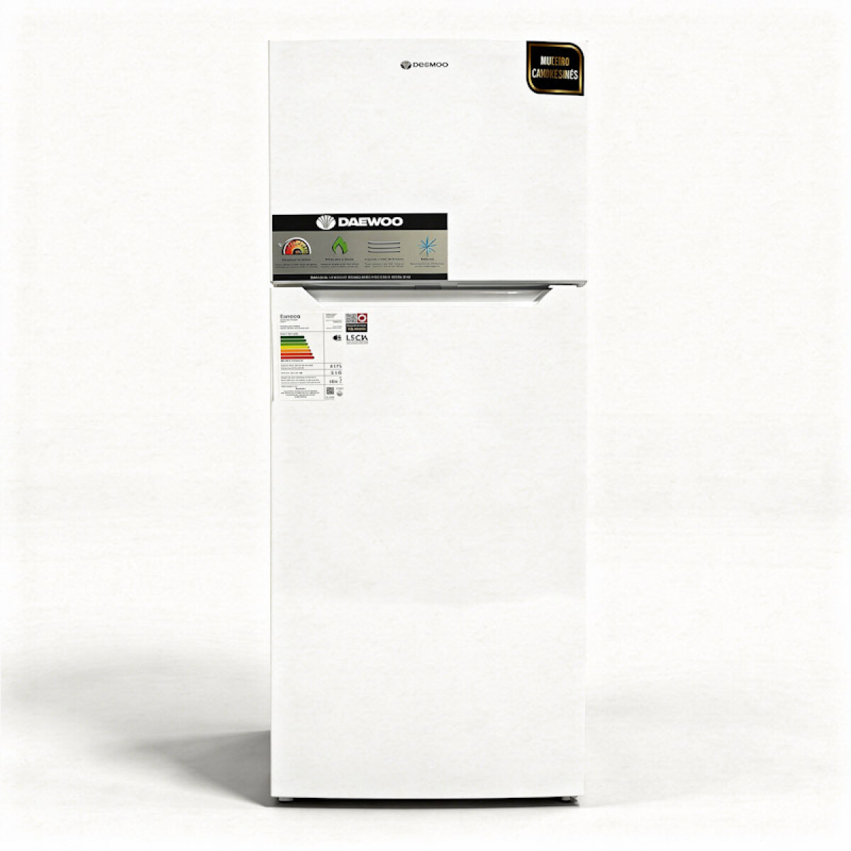 Heladera con freezer frio húmedo Daewoo | 248Lts | Color blanco 