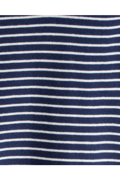 Pijama cuatro piezas de algodón, dos remeras manga larga y dos pantalones, diseño pasta Sin color