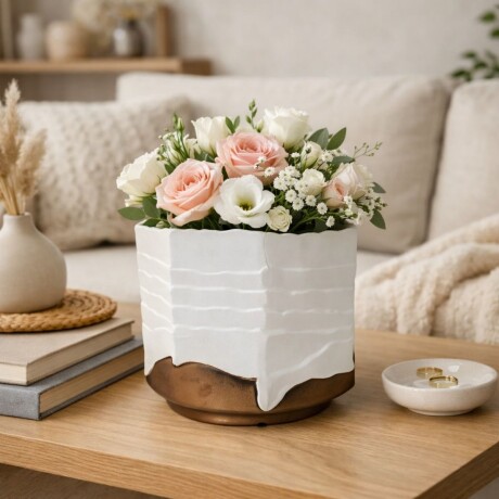 FLORERO PAINT Blanco - UNICO