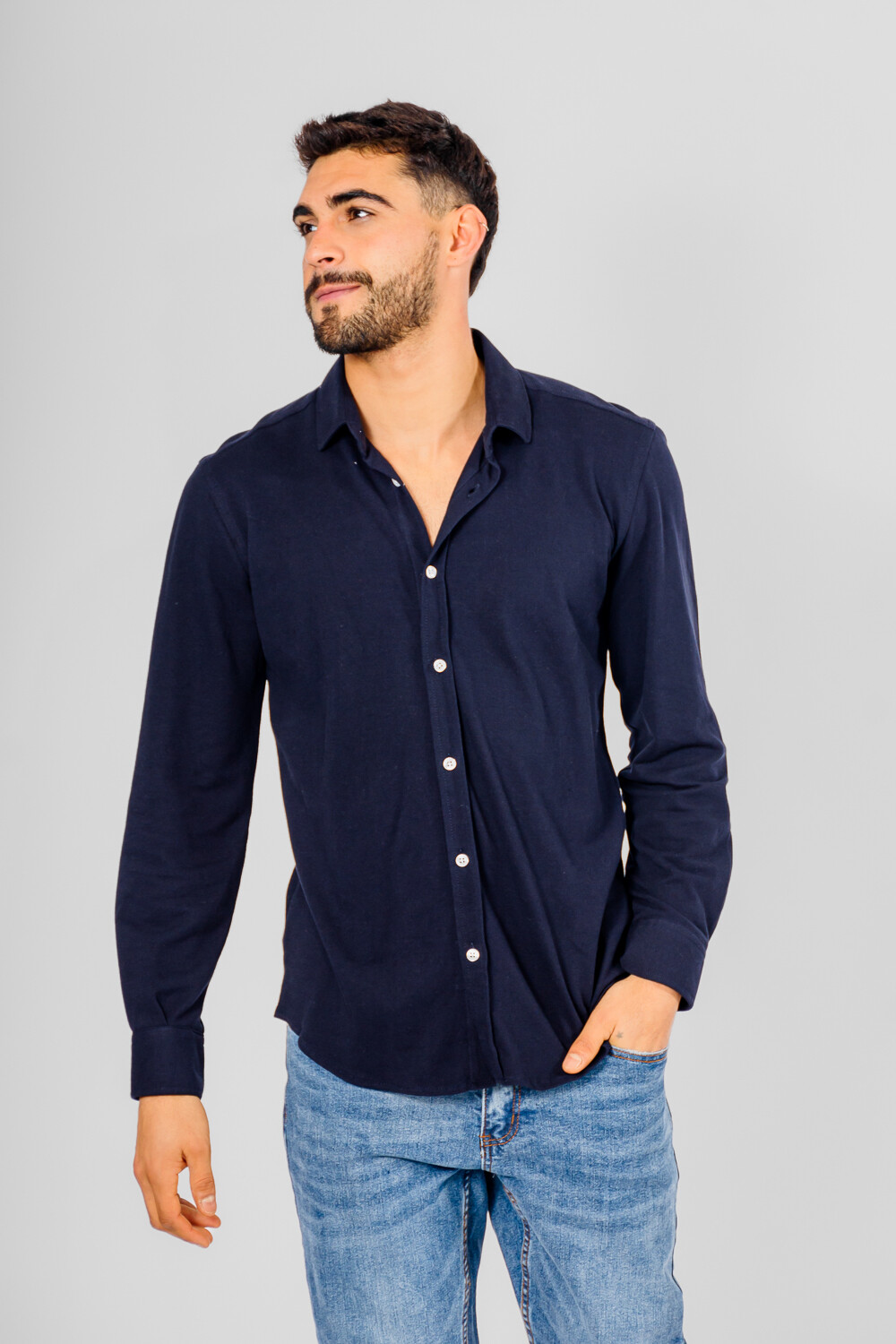 Camisa Fau Azul Marino