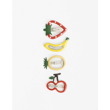 Set De Hebillas Tic Tac Combinacion Multicolor