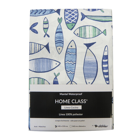 Mantel Waterproof Home Class 140 x 210 cm 3713 PEZ AZUL