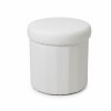 TABURETE ORG REDONDO BLANCO 37X37X37CM Unica