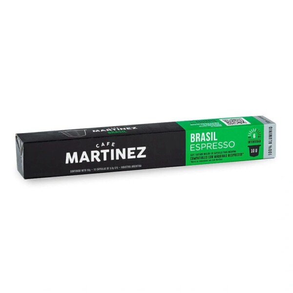 Café Martínez Capsulas Brasil Espresso 10u Café Martínez Capsulas Brasil Espresso 10u