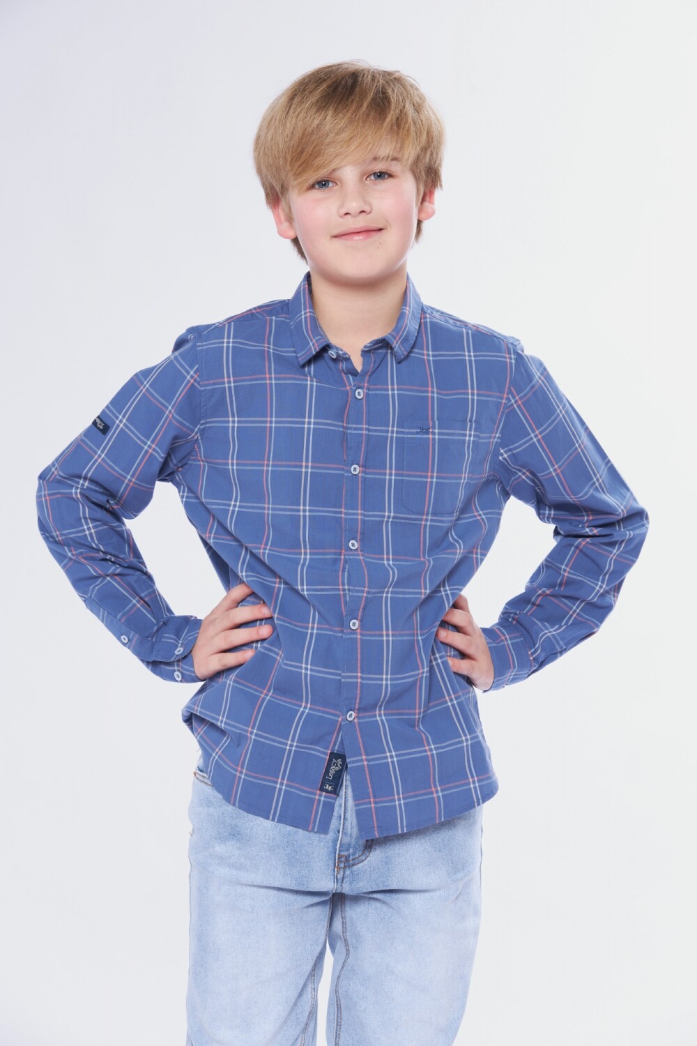 CAMISA A CUADROS Piedra