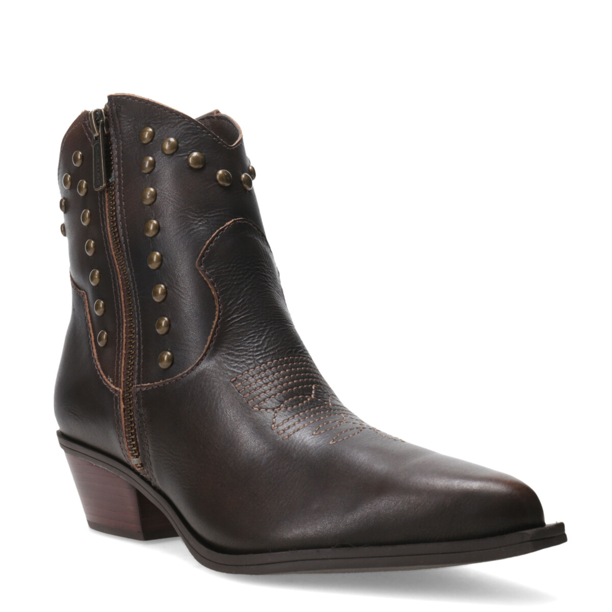 Botas de Mujer Bottero caña baja con tachas 347709 - Marrón 