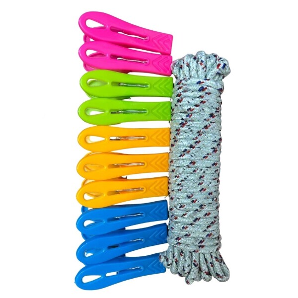 PINZA PARA ROPA DE PLÁSTICO CON PIOLIN SET x2 PINZA PARA ROPA DE PLÁSTICO CON PIOLIN SET x2