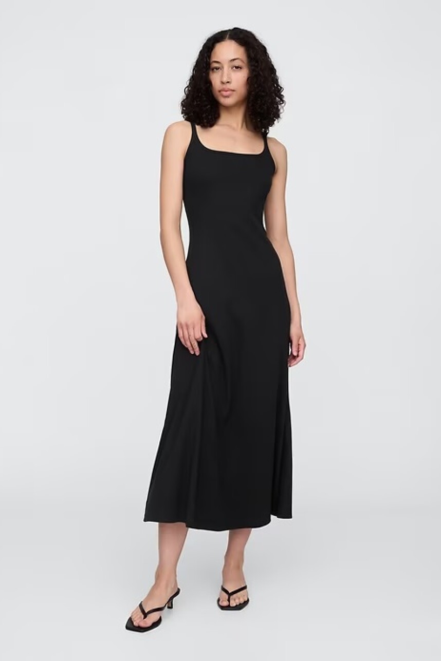 Vestido Mini Rib Mujer Black 1