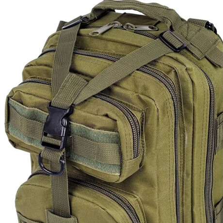 Mochila Táctica de Camping Estilo Militar p/Viaje Senderismo Verde