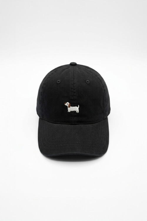 Cap bordado salchi negro