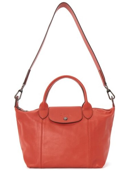 Longchamp -Cartera de cuero plegable, Le pliage cuir Naranja