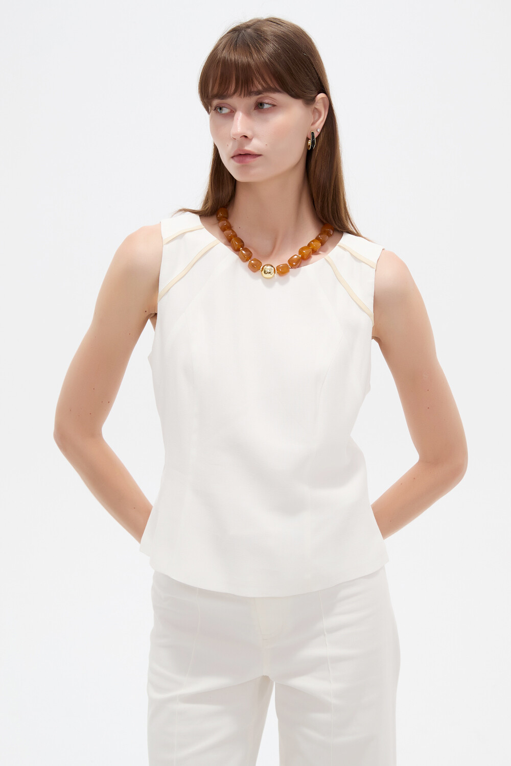 Musculosa Yelran Marfil / Off White