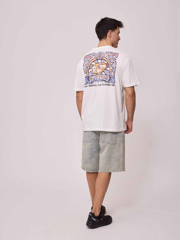 T-SHIRT MUNKE RUSTY Blanco