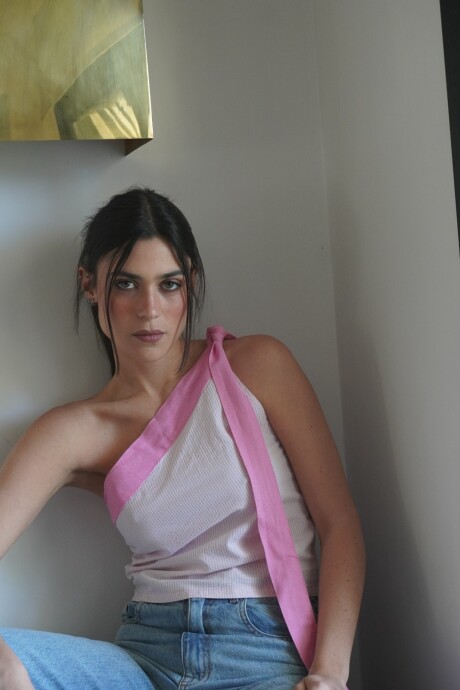 Stripes Top Rosa