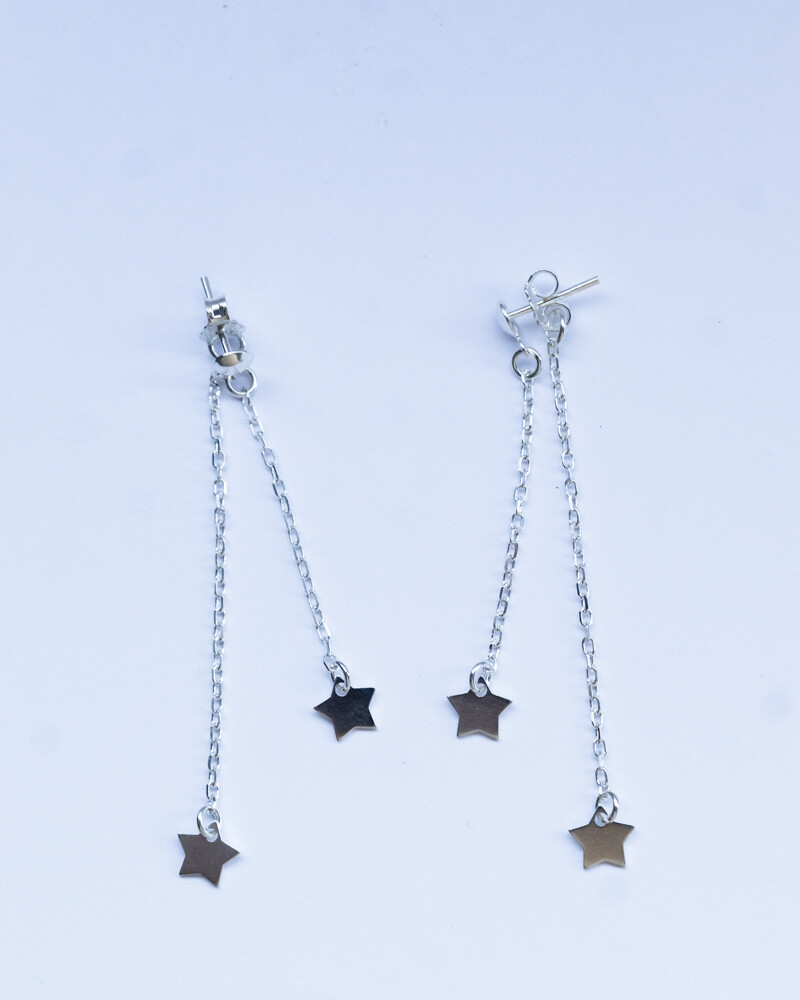 Caravanas felicity PLATEADO