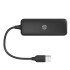 Adaptador Multipuerto Hub HP 4 Puertos USB 2.0 DHC-CT110C Color Negro