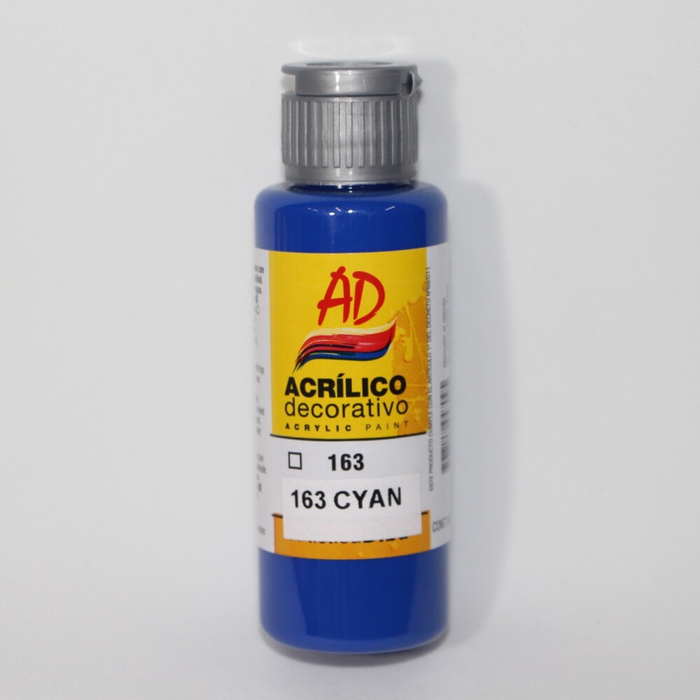 PINTURA ACRILICA ARTISTICA DIBU 60 ML. DIFERENTES COLORES COLOR CYAN 163