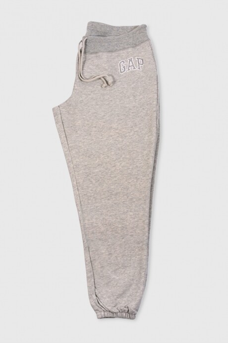 Pantalón Deportivo Logo Gap Mujer Light Grey Heather