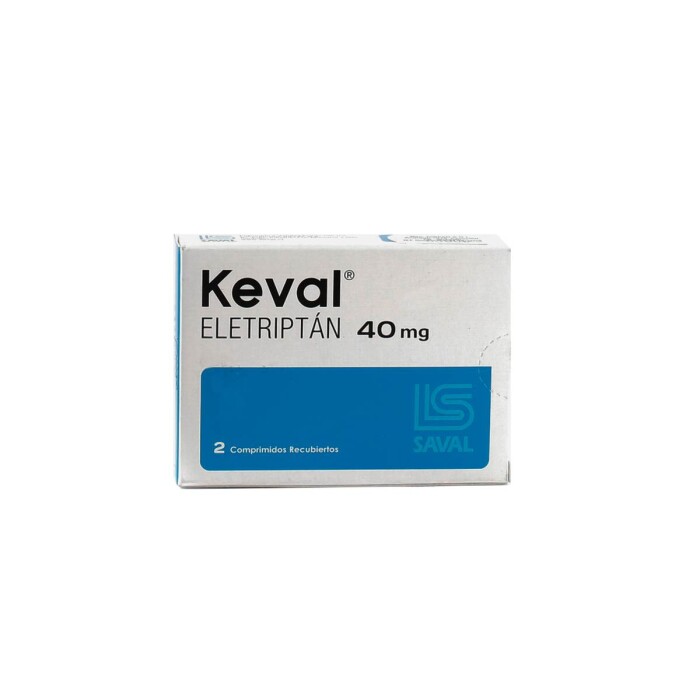 KEVAL 40 MG. CJ X 2 COMP. REC. única