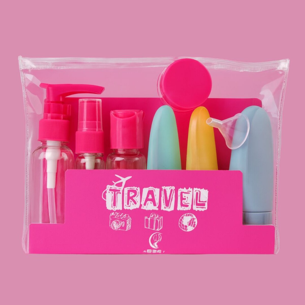 SET FRASCOS PARA VIAJE X 9 PIEZAS 