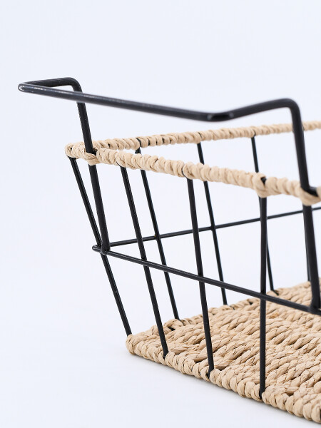 CESTO METALICO NEGRO