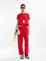 Camiseta Lisa 100% Lyocell rojo