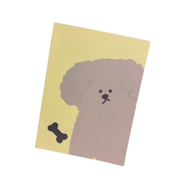 Cuaderno perrito B5 amarillo