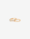 Sets Anillos Metal Set De Anillos Metal Con Strass - Dorado