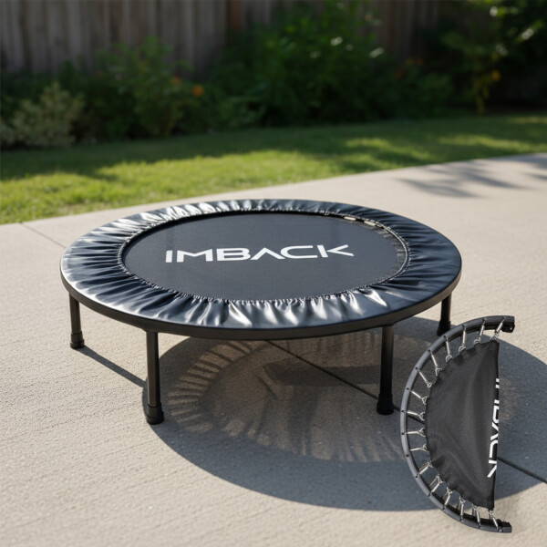 Mini Trampolin Plegable Cama Elástica Saltarín Fitness 102 Cm IMBACK Color Negro Mini Trampolin Plegable Cama Elástica Saltarín Fitness 102 Cm IMBACK Color Negro