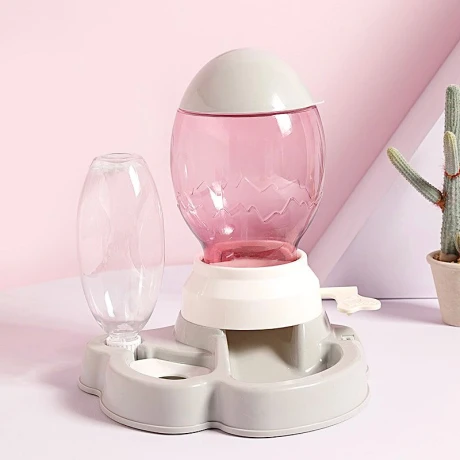 Alimentador Automático Para Mascotas Gris Alimentador Automático Para Mascotas Gris