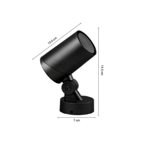 ARTEFACTO EXTERIOR DE PISO GU10 VEGLIO - GRIS<br /> Material:Aluminium & Tempered Glass Luminaria de Exterior Veglio GU10