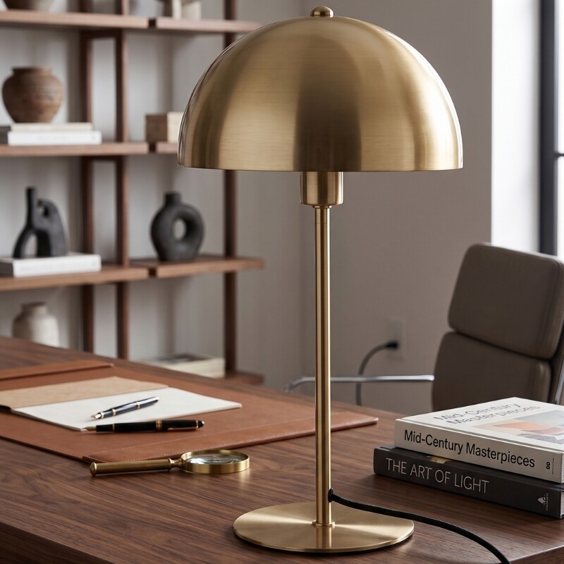 ARTEFACTO DECORATIVO DE MESA MUSHROOM Luminaria De Mesa Mushroom Bronce